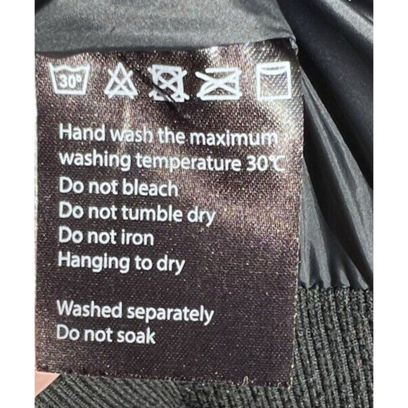 SWITCH REMARKABLE Men’s Puffer Coat Jacket Studded Insulated Fur Hood Black XL - Picture 11 of 12